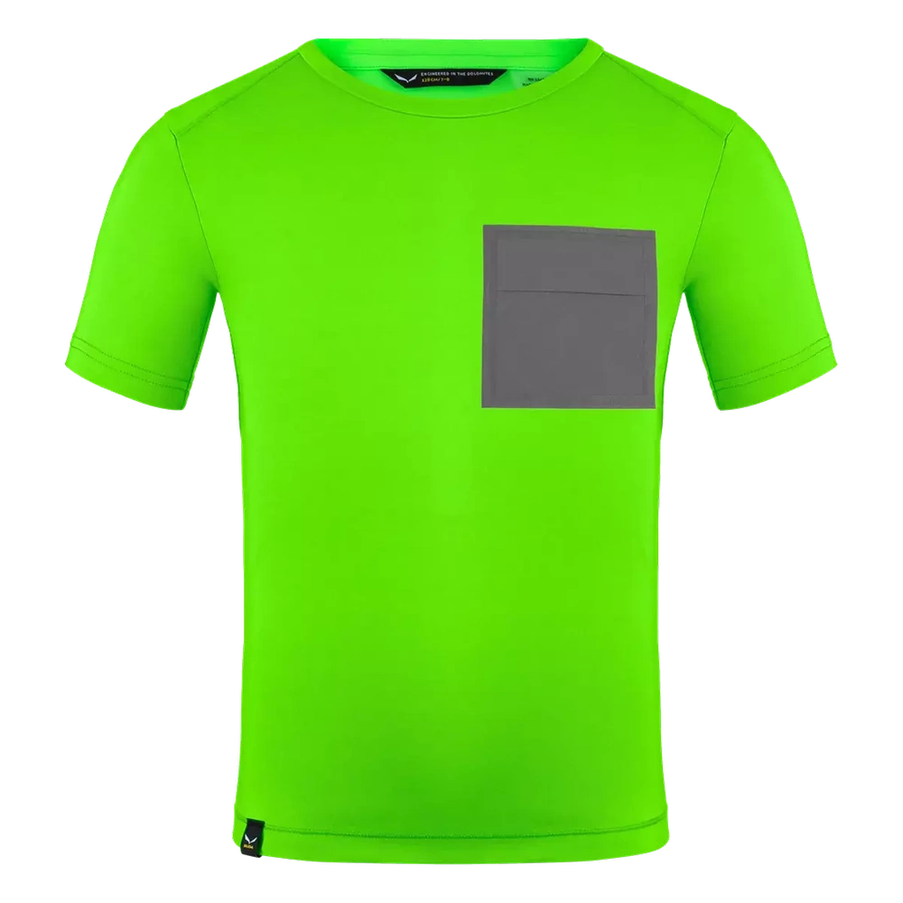 Koszulka Salewa PEDROC DRY K S/S TEE - 5811/fluo green