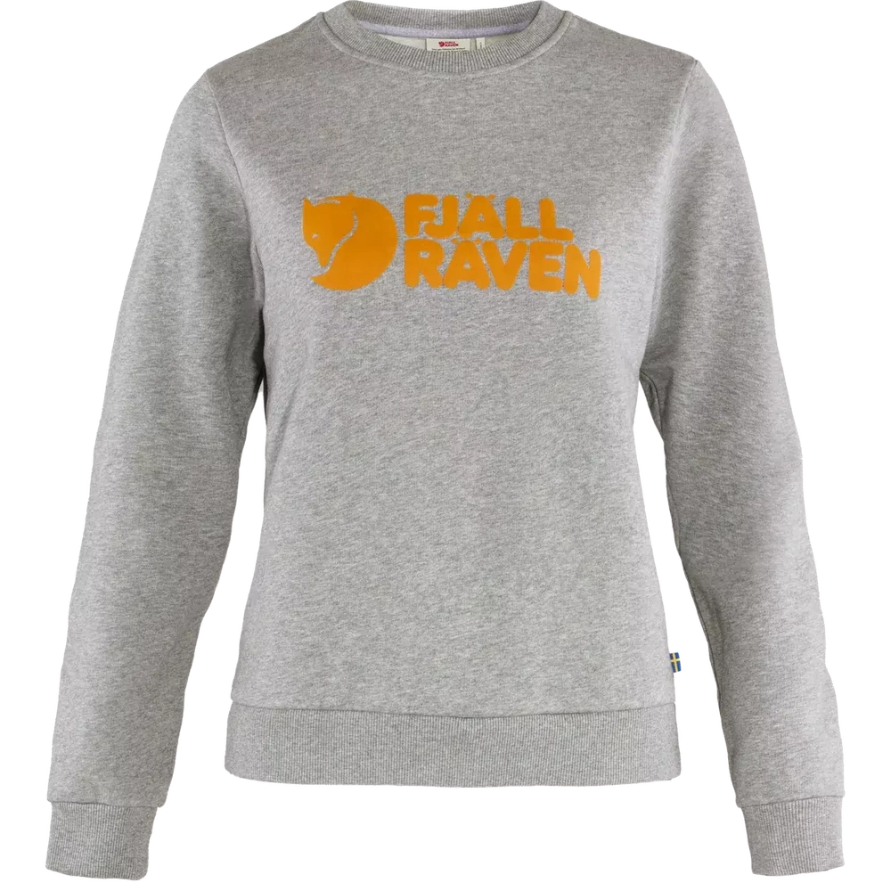Bluza Bawełniana Damska Fjallraven Logo Sweater W - Grey-Melange