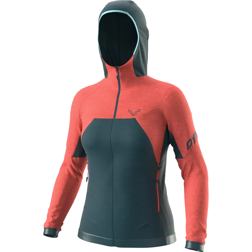 Bluza Dynafit Tour Wool Thermal W Hoody - hot coral